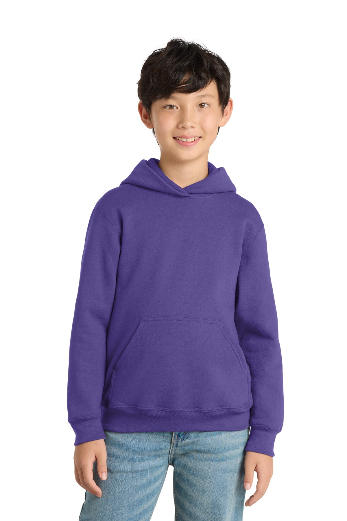 Port & Co™ Youth Core Fleece Pullover Hooded Sweatshirt. PC90YH