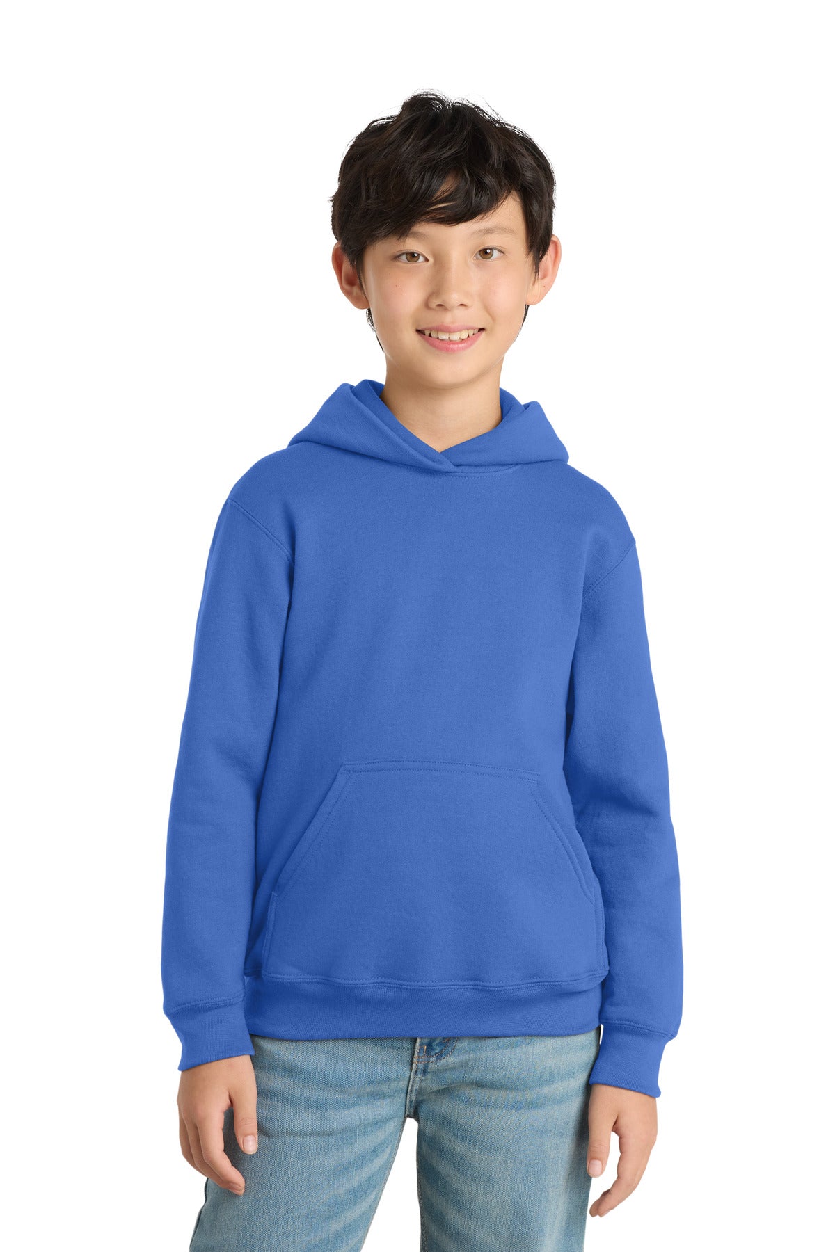 DISCONTINUED Port & Co™ Youth Core Fleece Pullover Hooded Sweatshirt. PC90YH