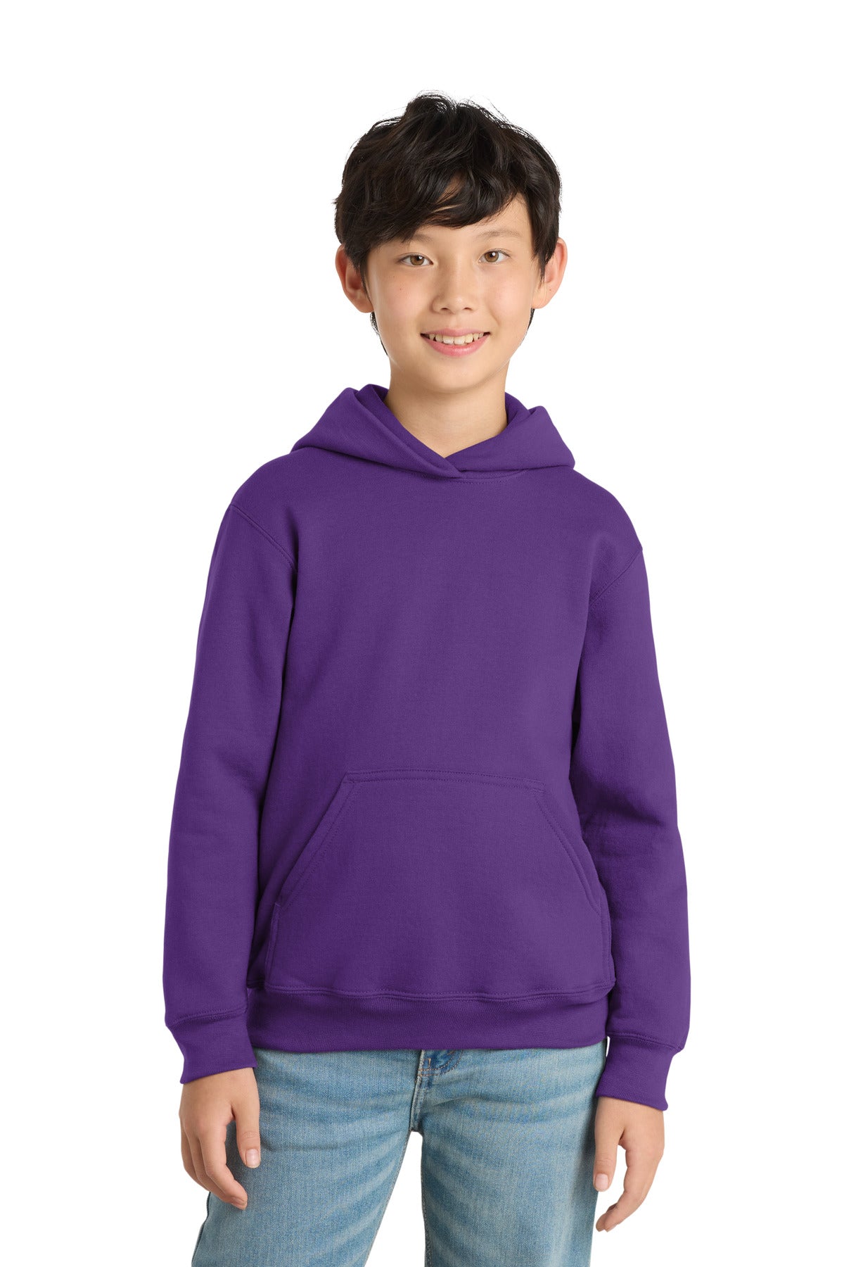 Port & Co™ Youth Core Fleece Pullover Hooded Sweatshirt. PC90YH