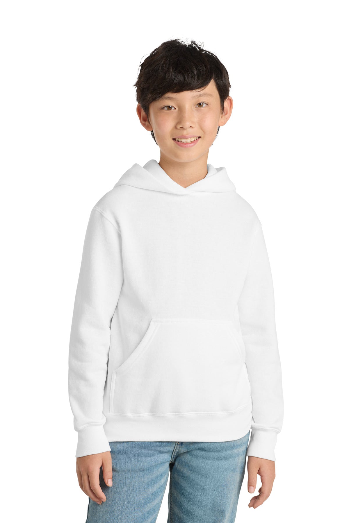 Port & Co™ Youth Core Fleece Pullover Hooded Sweatshirt. PC90YH
