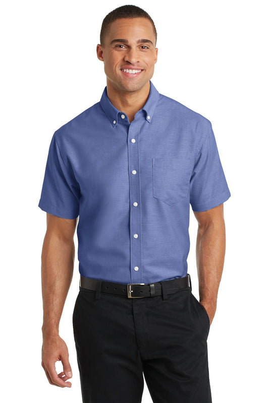 Port Authority? Short Sleeve SuperPro? Oxford Shirt. S659