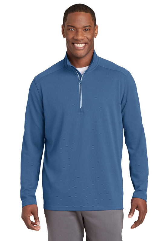 Sport-Tek® Sport-Wick® Textured 1/4-Zip Pullover. ST860