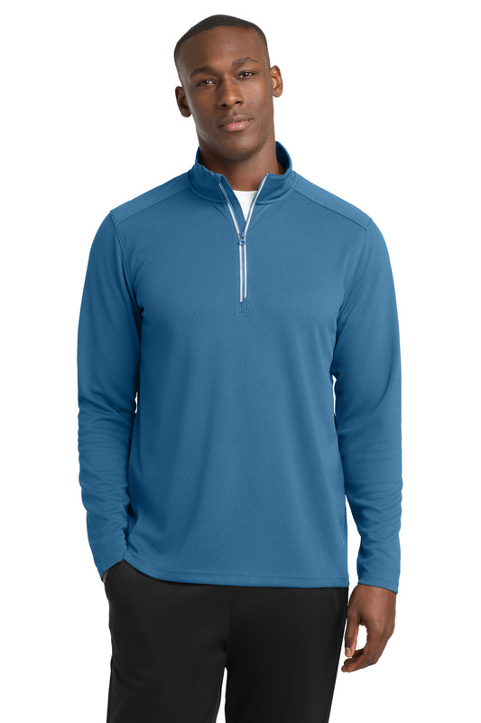 Sport-Tek® Sport-Wick® Textured 1/4-Zip Pullover. ST860