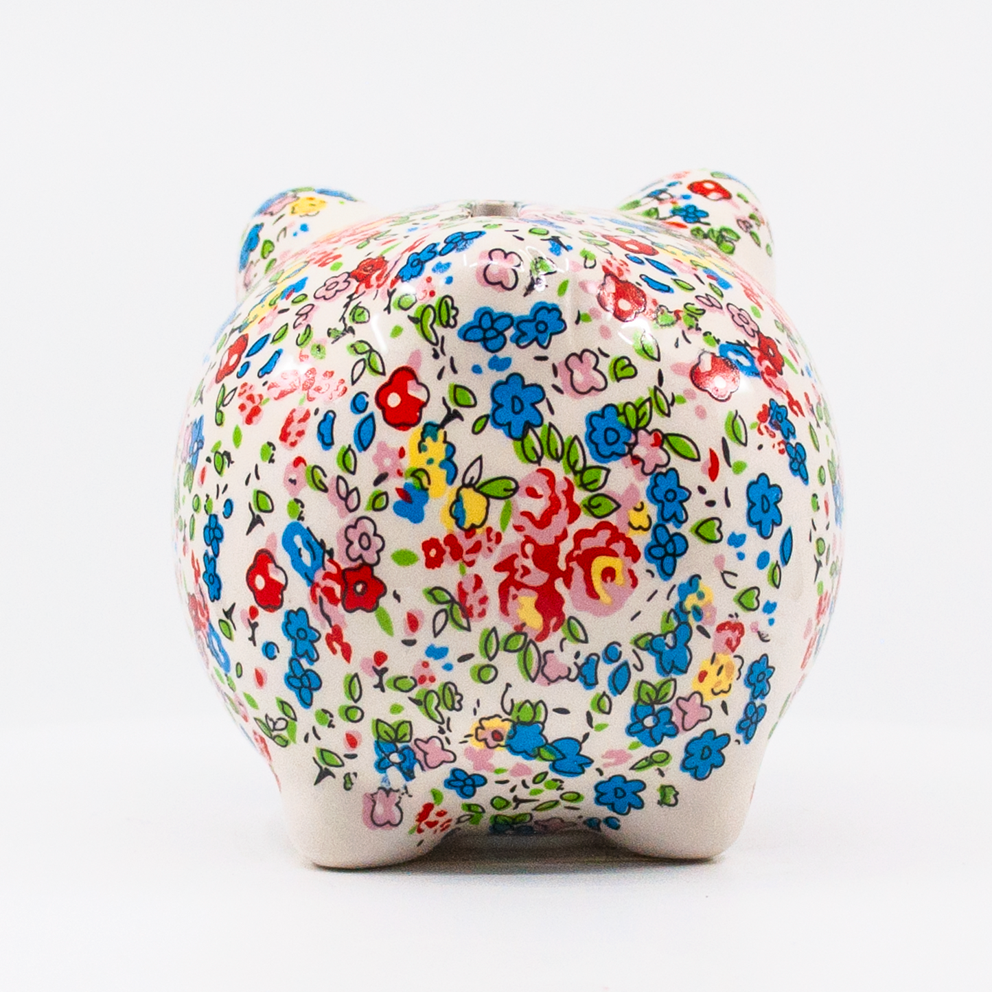 Pig Money Piggy Bank by Crystal Castle®- Red, Green, and Blue