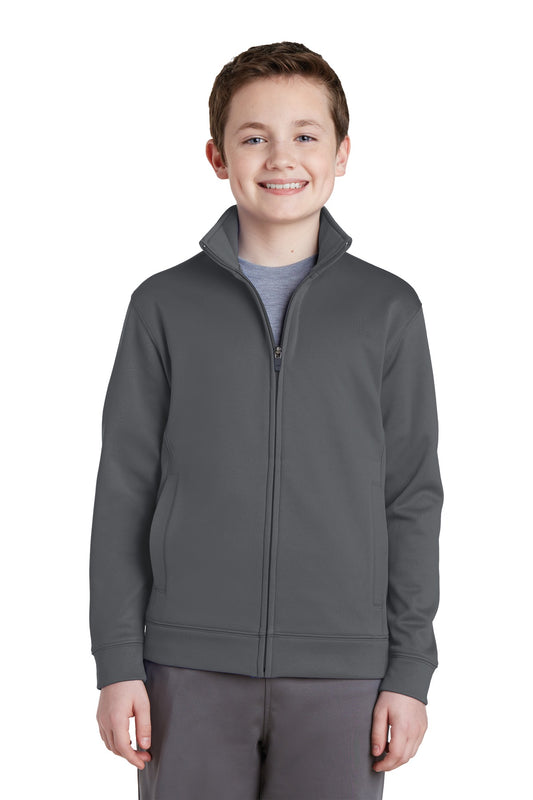 Sport-Tek® Youth Sport-Wick® Fleece Full-Zip Jacket. YST241
