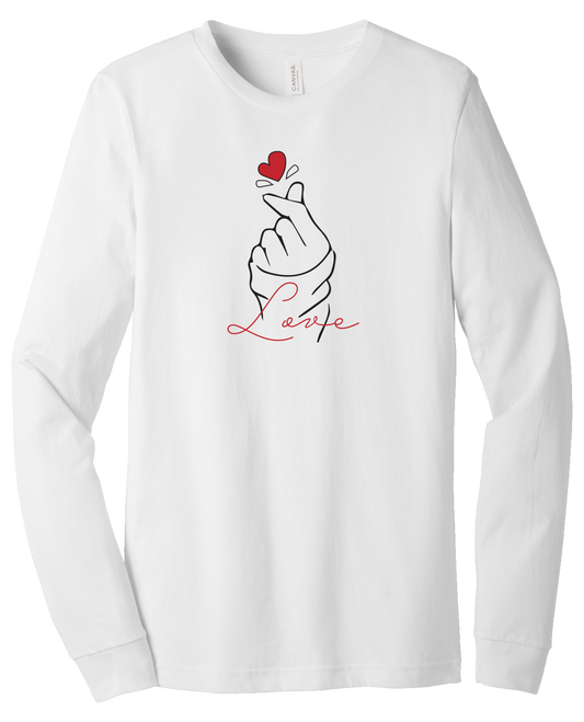 Love Heart Valentine's day Unisex Jersey Long Sleeve Tee