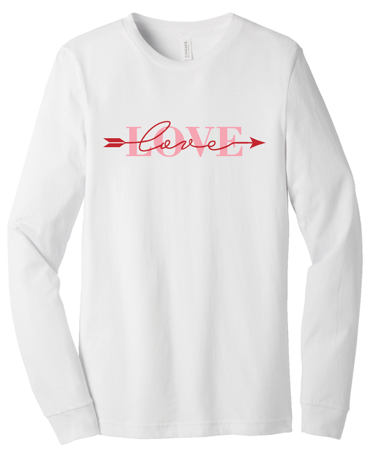 Love Arrow Valentine's day Unisex Jersey Long Sleeve Tee