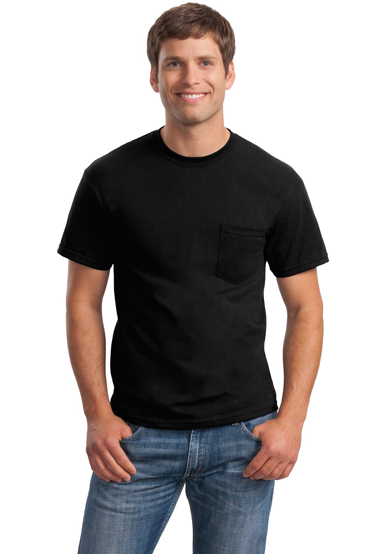 Gildan® - Ultra Cotton® 100% US Cotton T-Shirt with Pocket. 2300