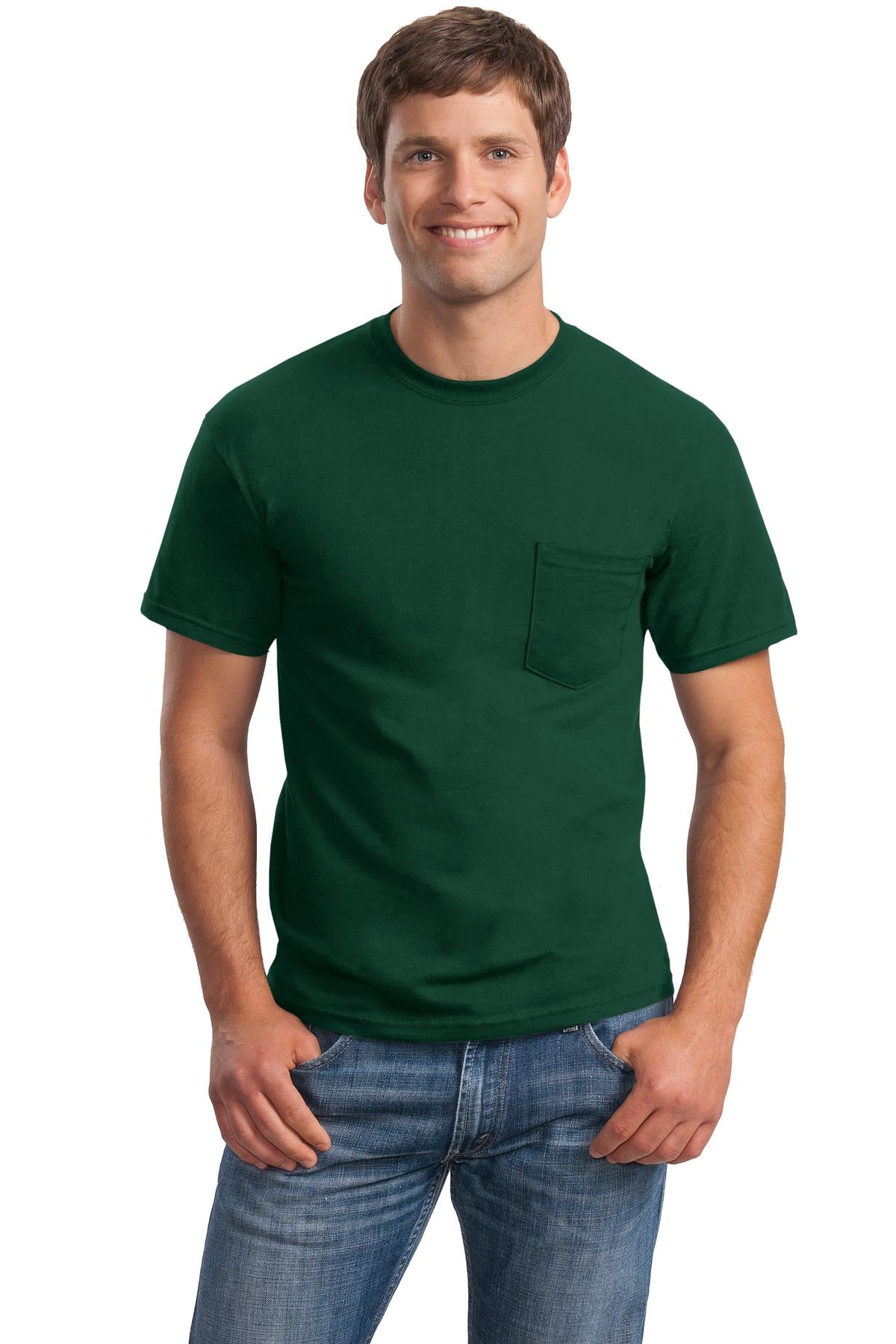 Gildan® - Ultra Cotton® 100% US Cotton T-Shirt with Pocket. 2300