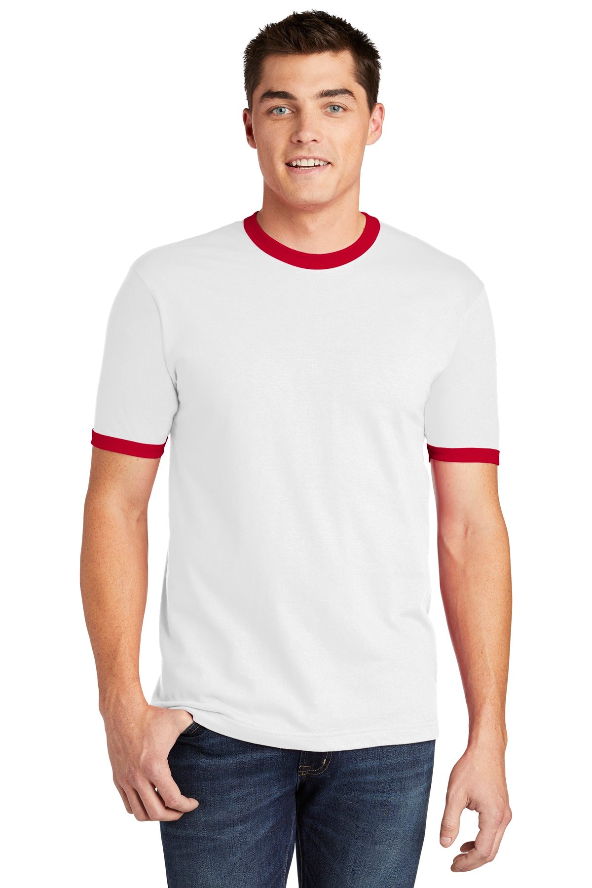 American Apparel ® Fine Jersey Ringer T-Shirt. 2410W