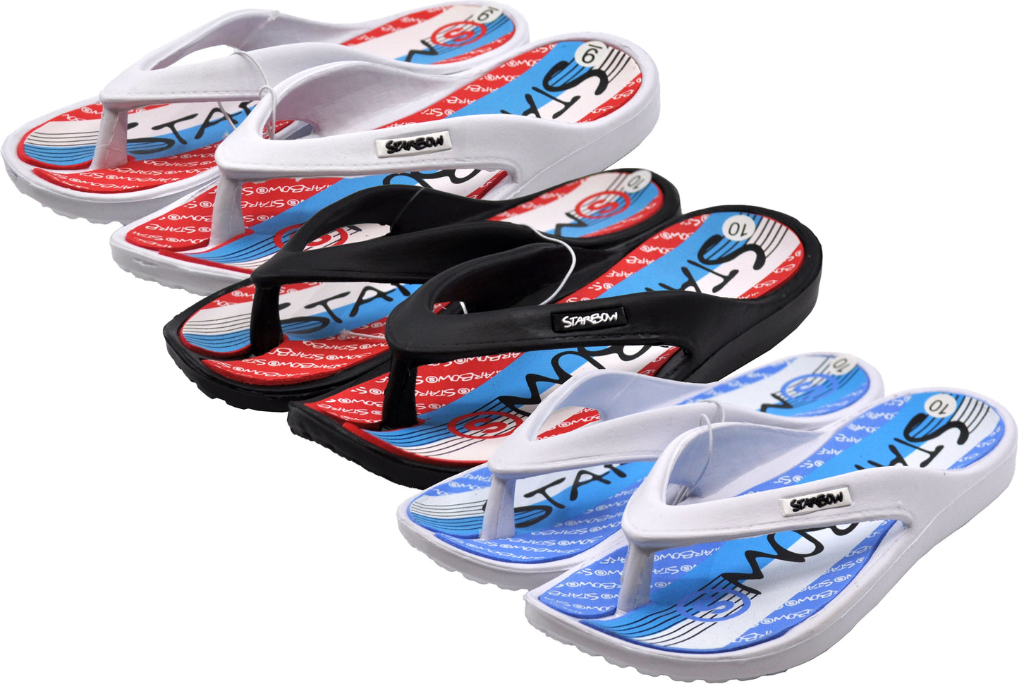 Women's V-Strap Sandal with Print