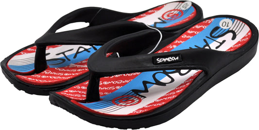 Women's V-Strap Sandal with Print