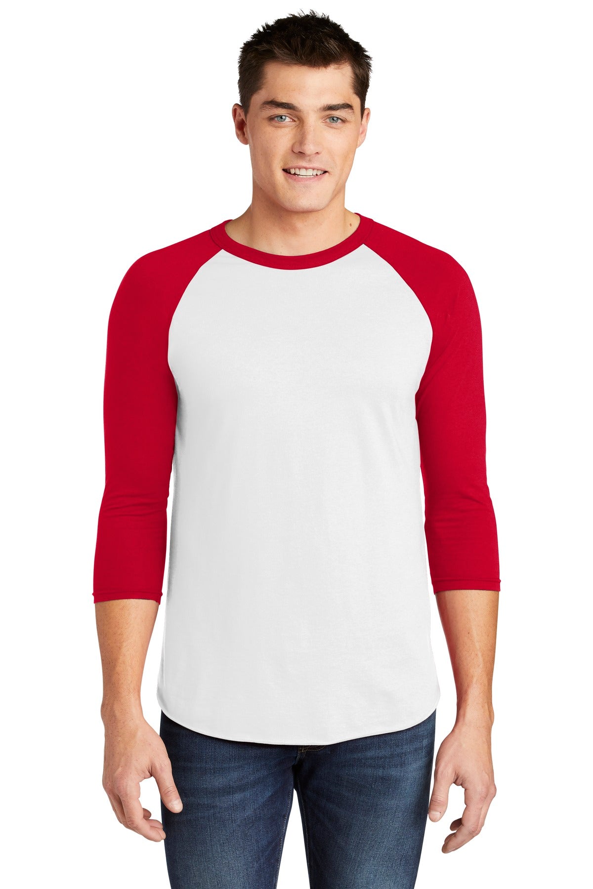 American Apparel ® Poly-Cotton 3/4-Sleeve Raglan T-Shirt. BB453W