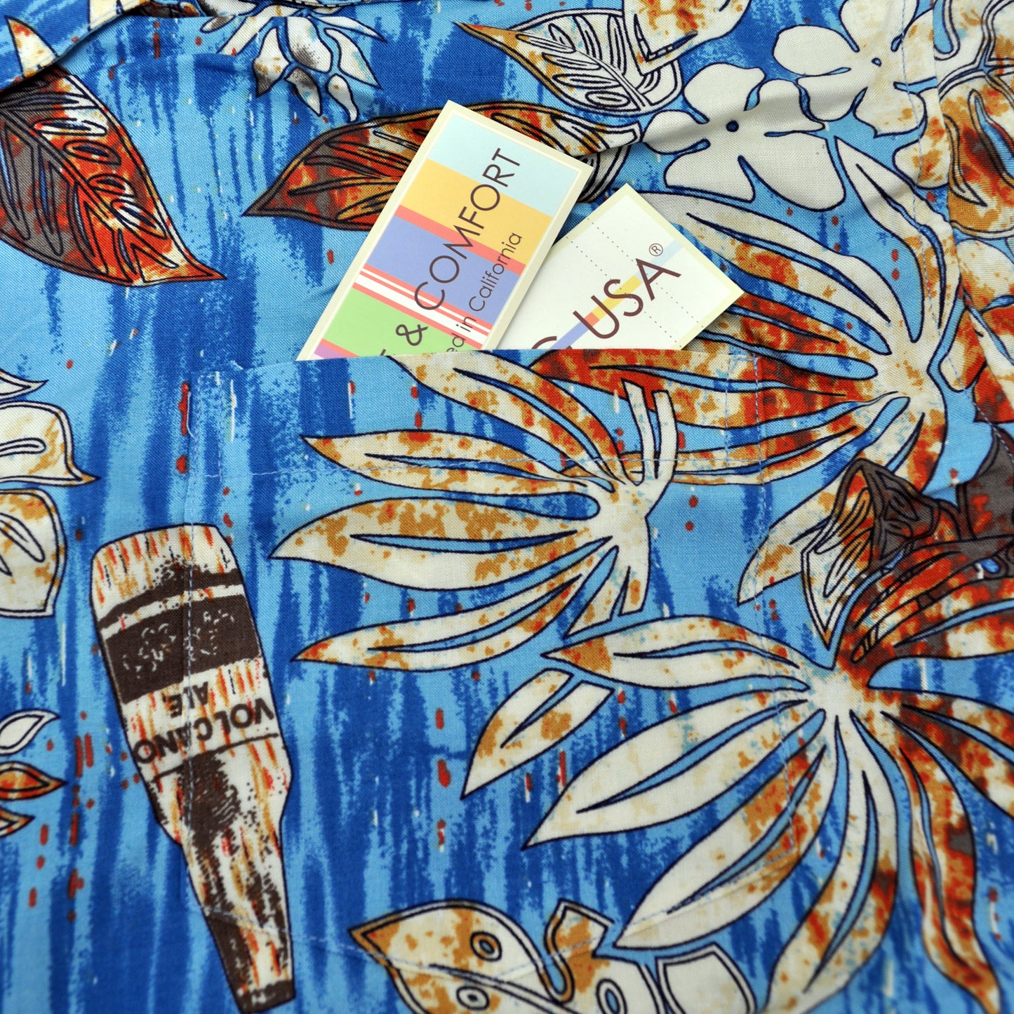 Men's Hawaiian Shirt, Pineapple Beer Bottle