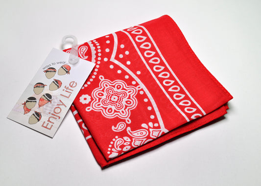 Young USA Paisley Bandanas Red.