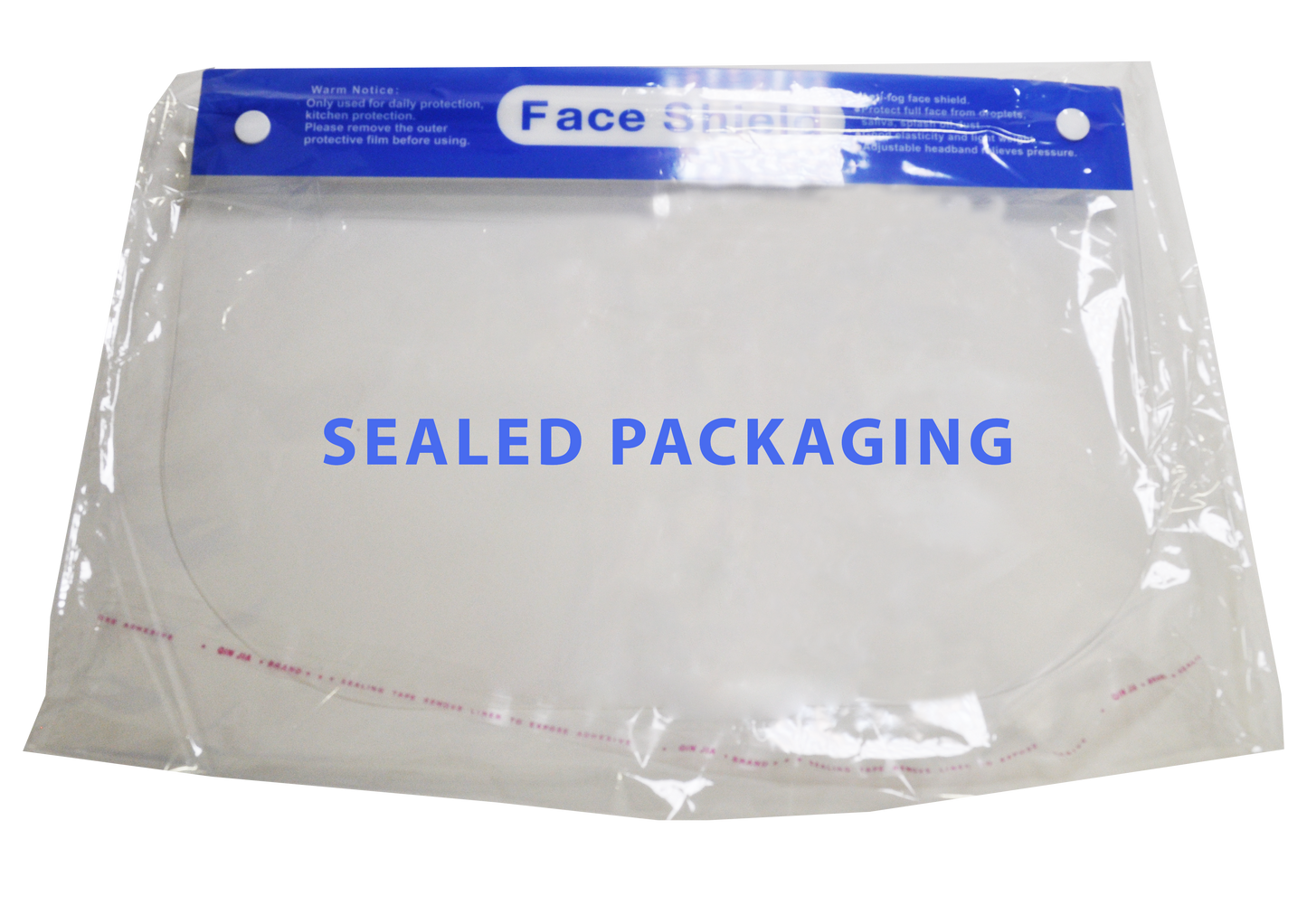 Protective Full-Face Shield with Elastic Straps