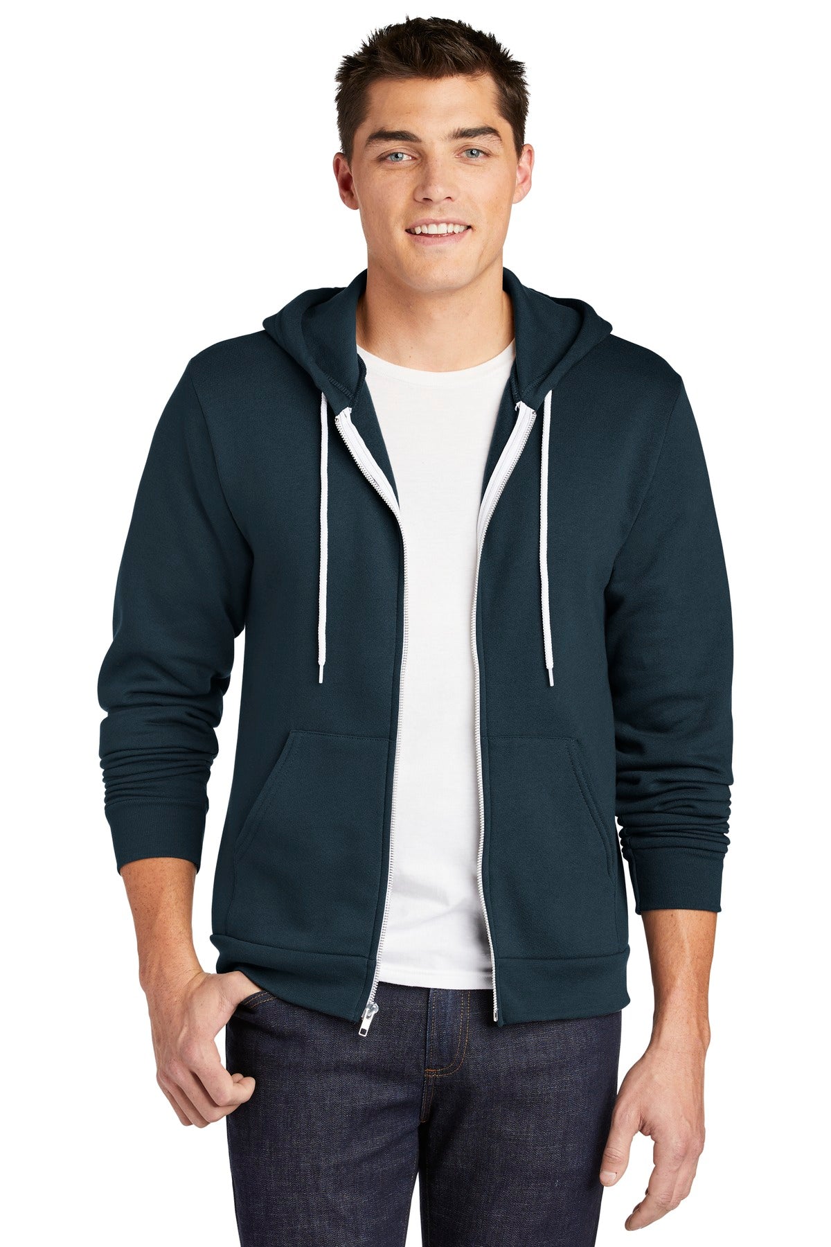 American Apparel ® USA Collection Flex Fleece Zip Hoodie. F497