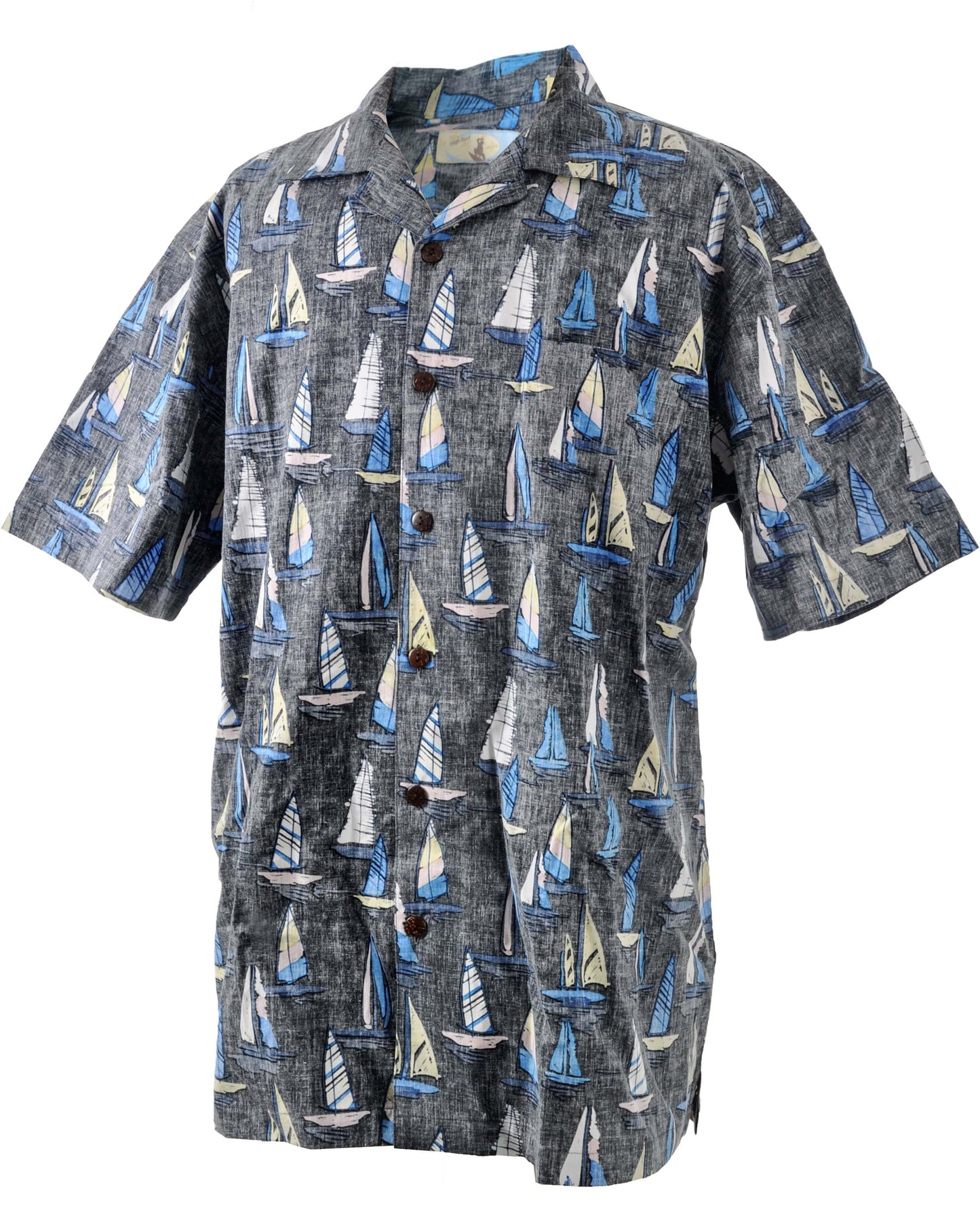 Men's Hawaiian Shirt, Sail Boat
