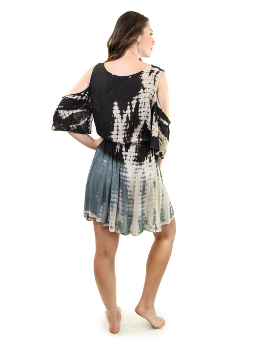 Young USA® Ladies Bohemian Dress, Slate/Black