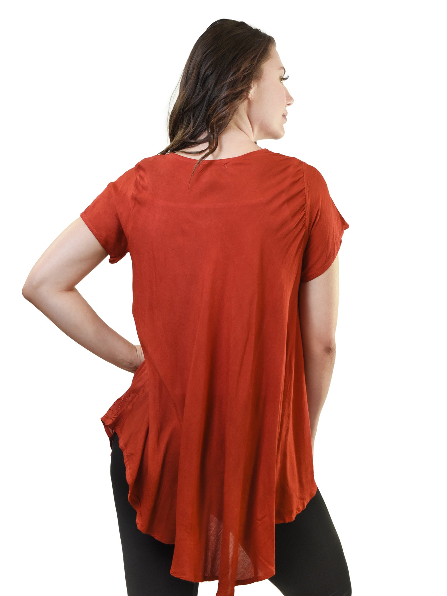 Young USA® Ladies Bohemian Blouse, Red