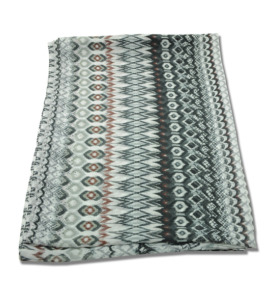 YOUNG USA® Ladies Chiffon Scarves, Geometric Print