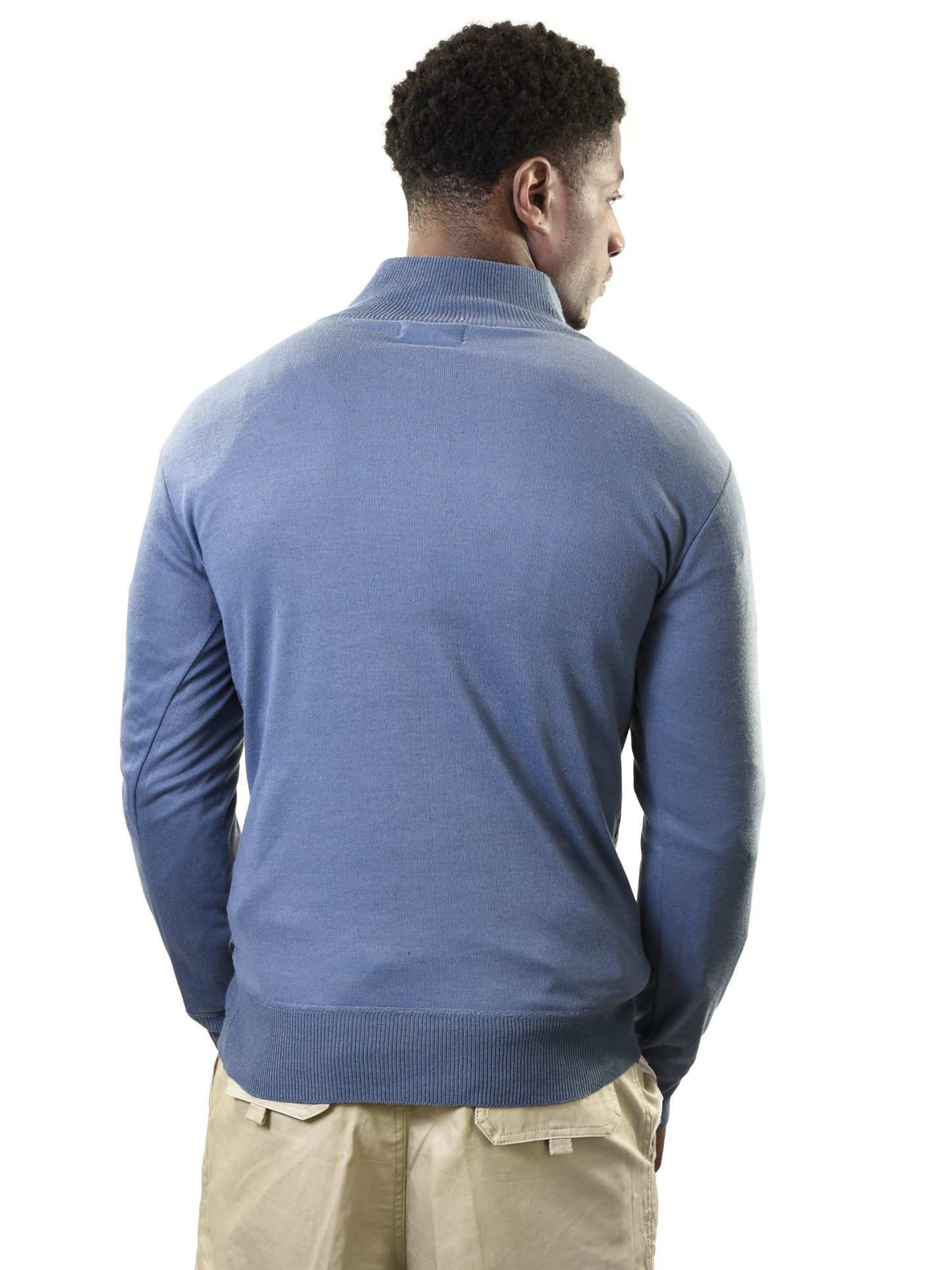 Young USA® Men's Quarter Zip Knit Pullover Golf Sweater Jacket