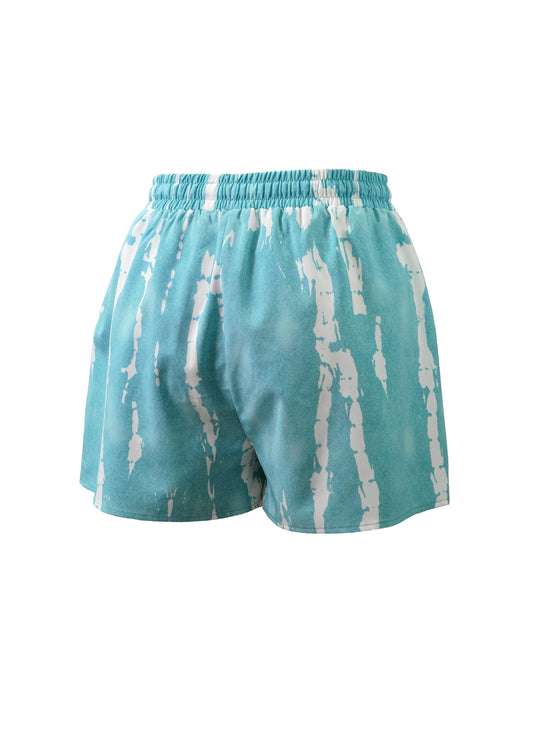 Young USA® Women Comfy Drawstring Casual Tie-Dye Shorts