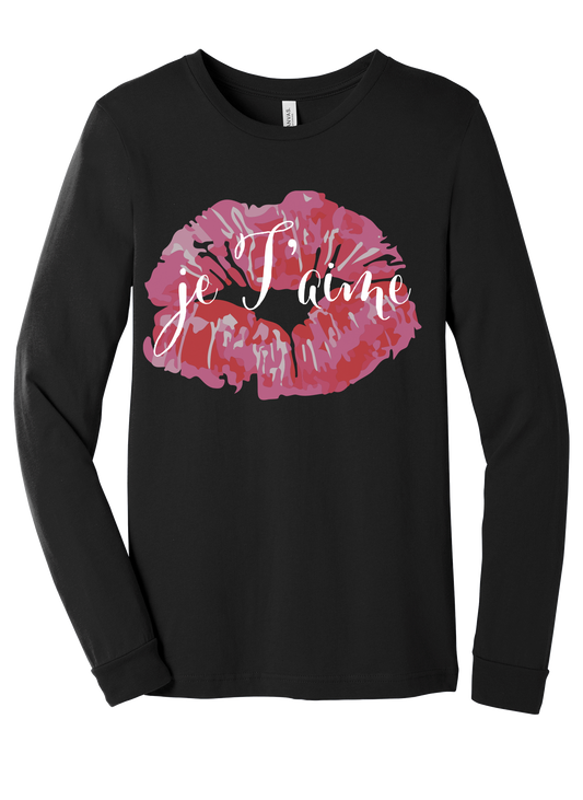 Valentine's Day Je Taime Cotton Graphic Tee