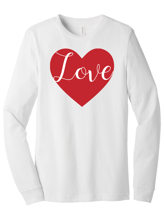 Valentine's Day Love Cotton Grahic Tee