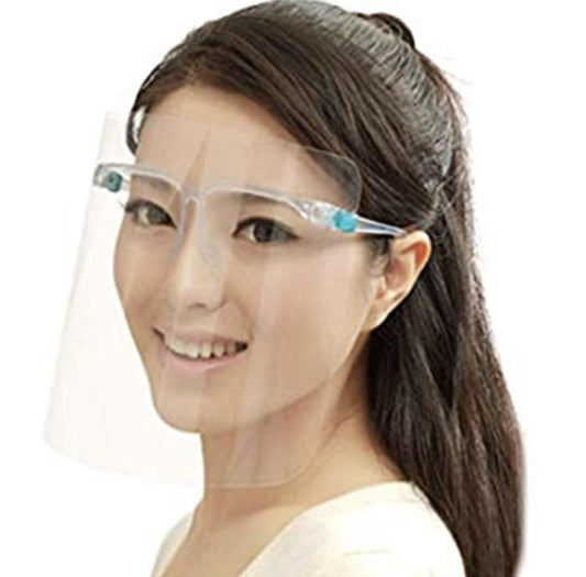 Protective Full-Face Shield with Glasses