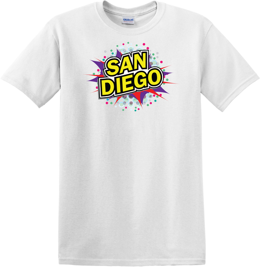 Graphic T-Shirt - SAN DIEGO ACTION BUBBLE