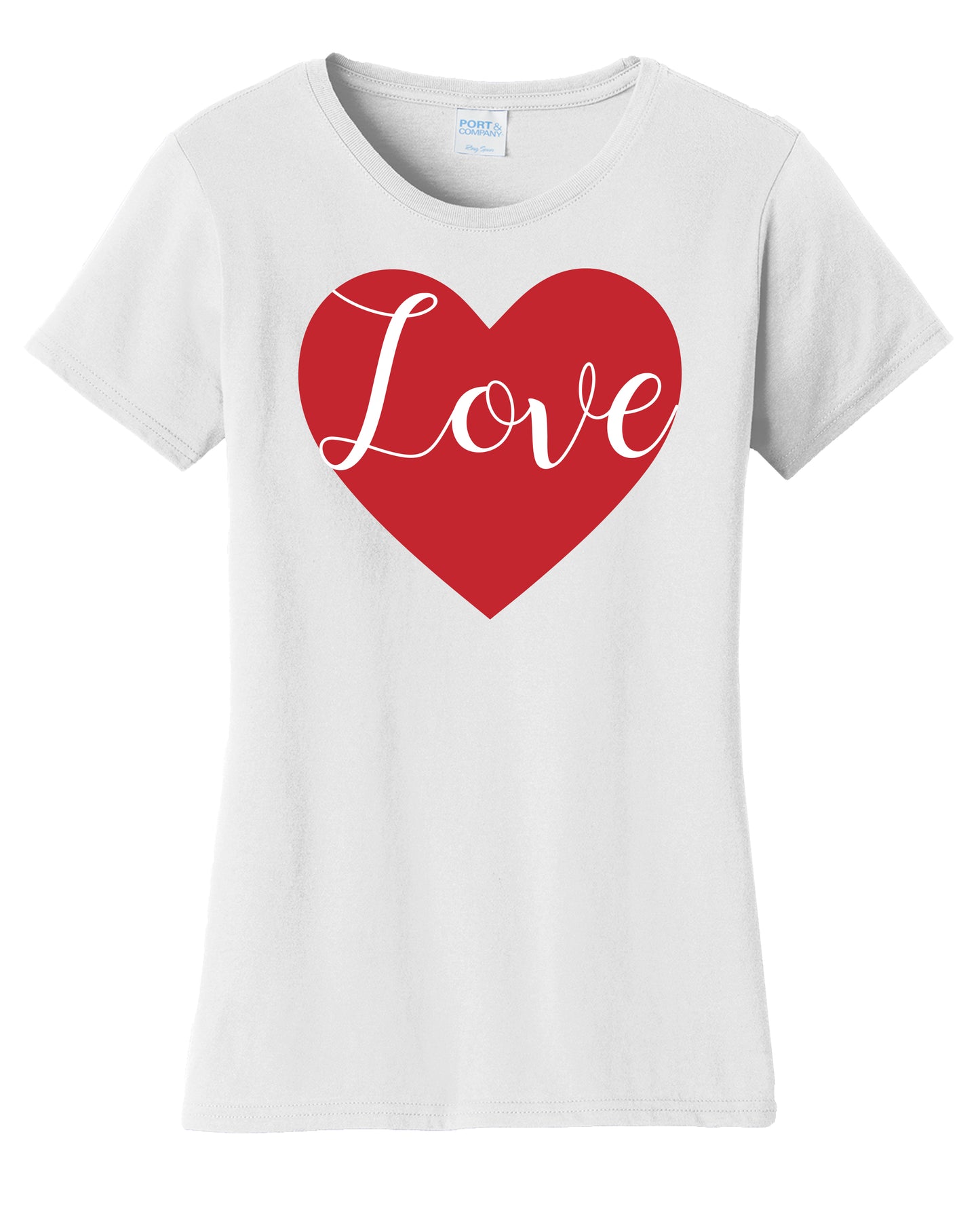 Valentine's Day Love Cotton Grahic Tee
