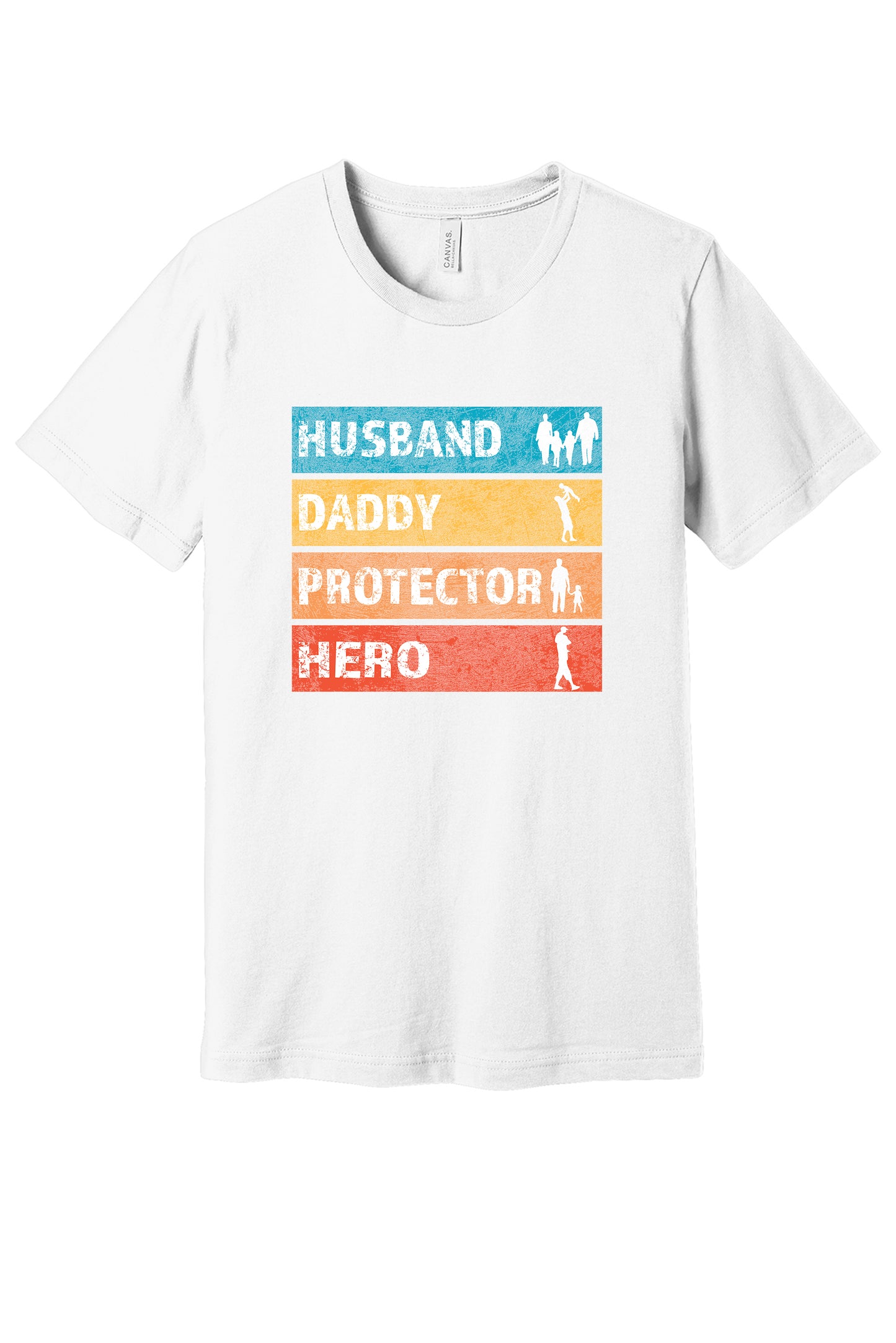 Husband Daddy Protector Hero Unisex Jersey Long Sleeve Tee