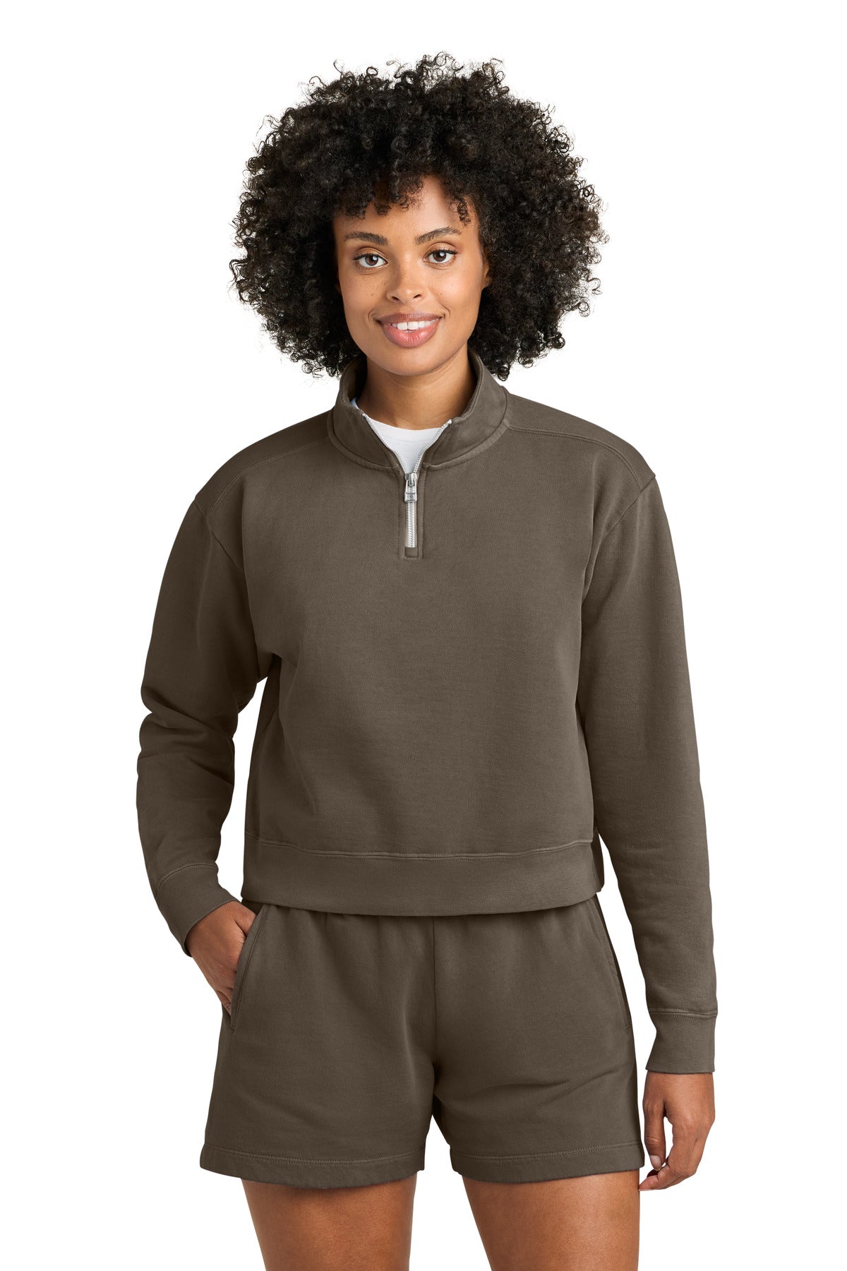 Comfort Colors® Women's Mid-Length 1/4-Zip Sweatshirt 1580L