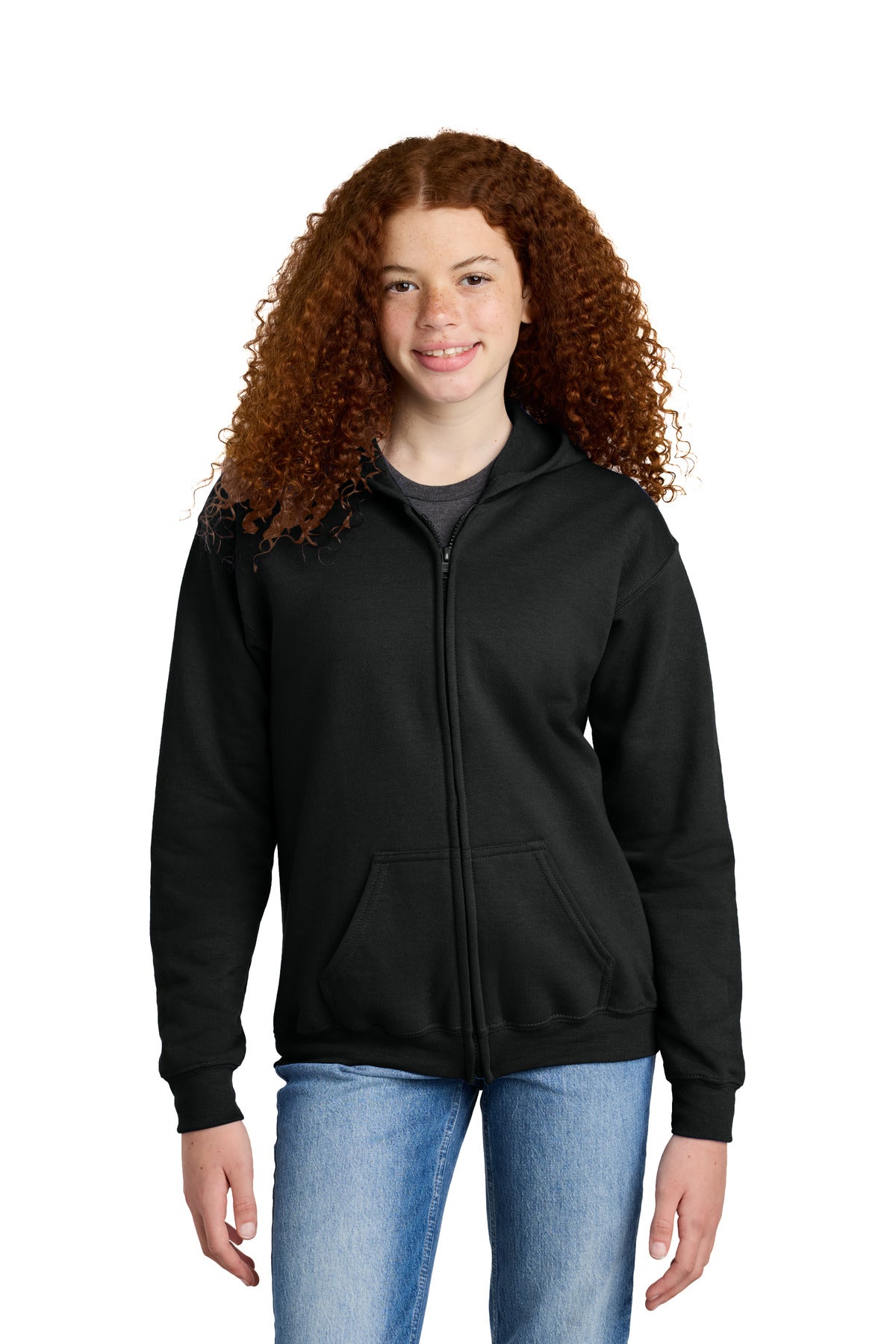 Gildan® Youth Heavy Blend™ Full-Zip Hooded Sweatshirt. 18600B