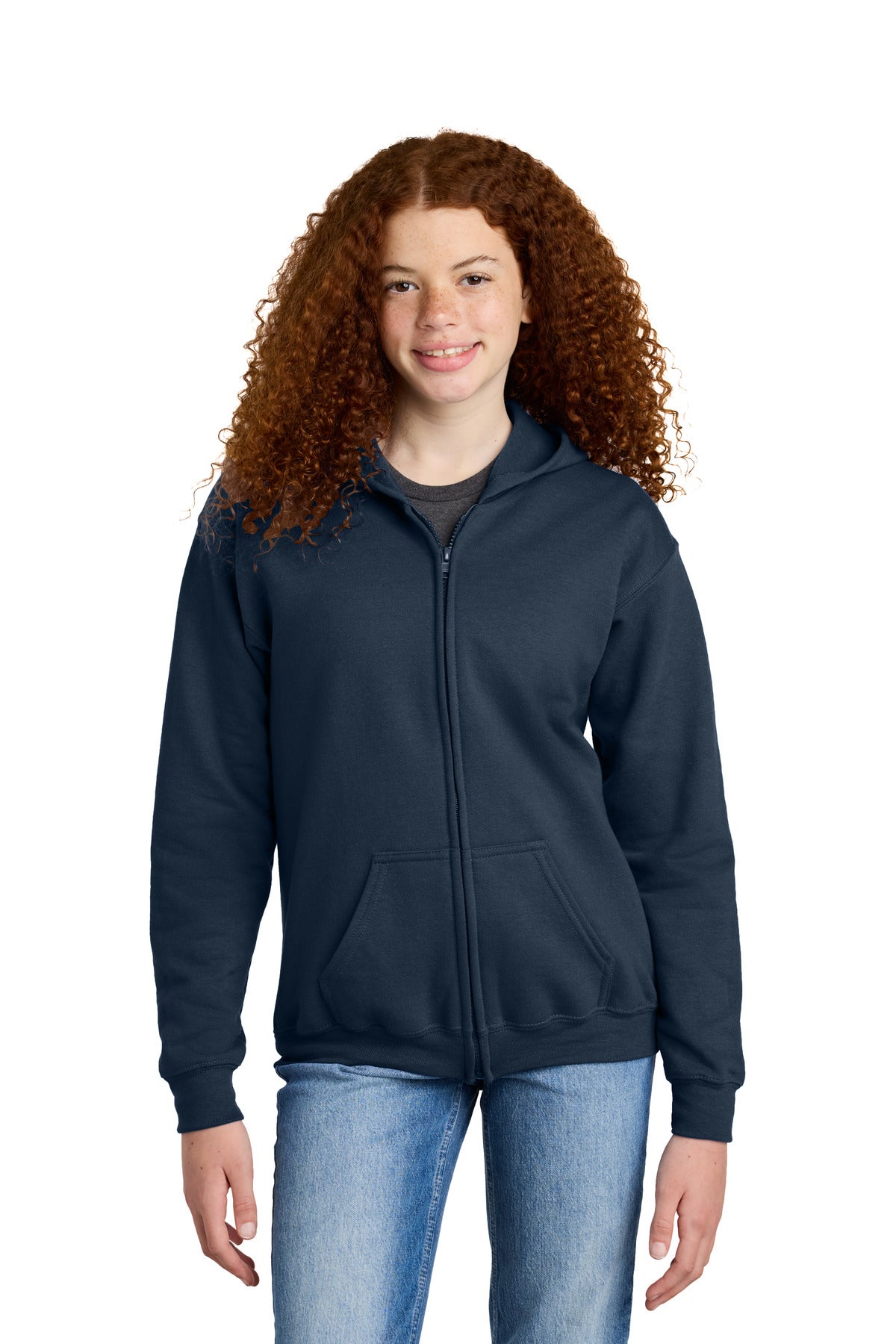 Gildan® Youth Heavy Blend™ Full-Zip Hooded Sweatshirt. 18600B