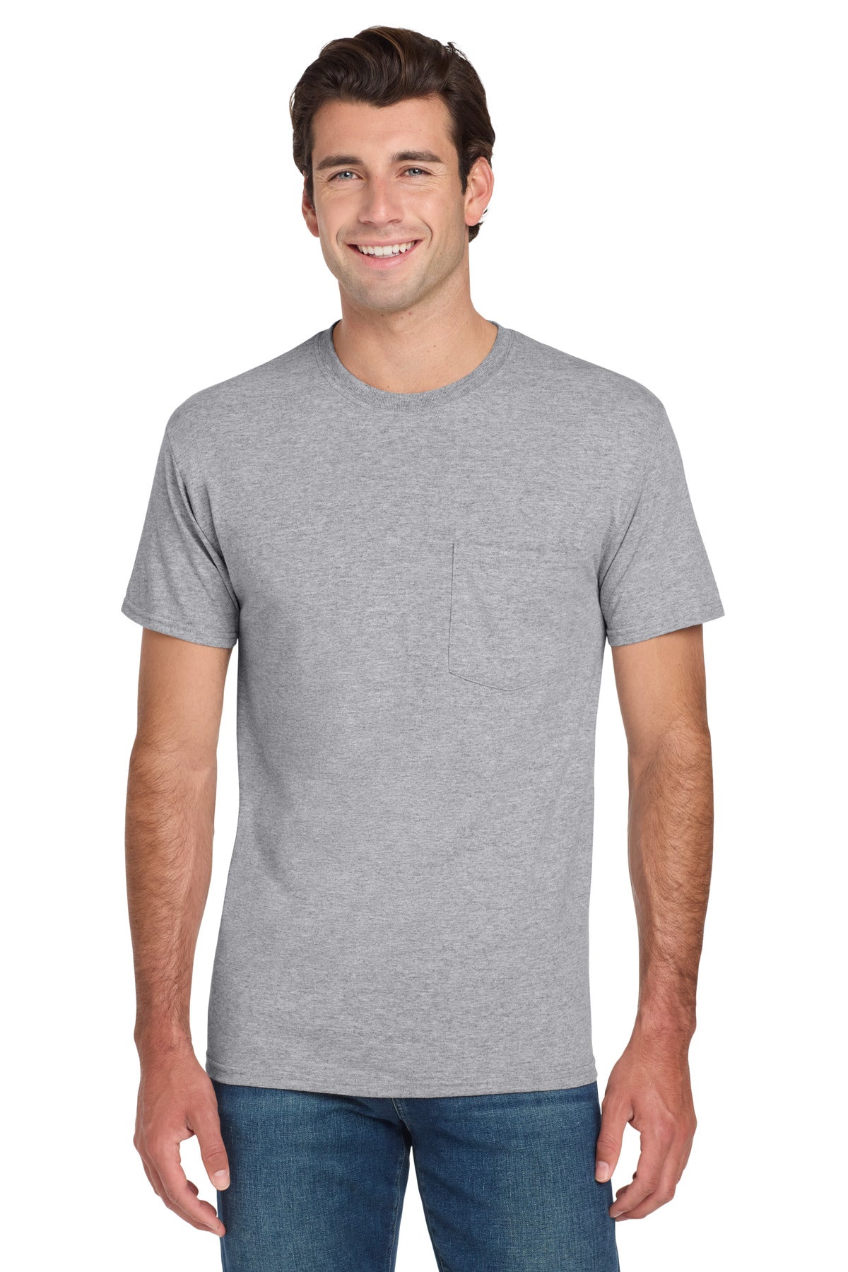 Jerzees® -  Dri-Power® 50/50 Cotton/Poly Pocket T-Shirt.  29MP