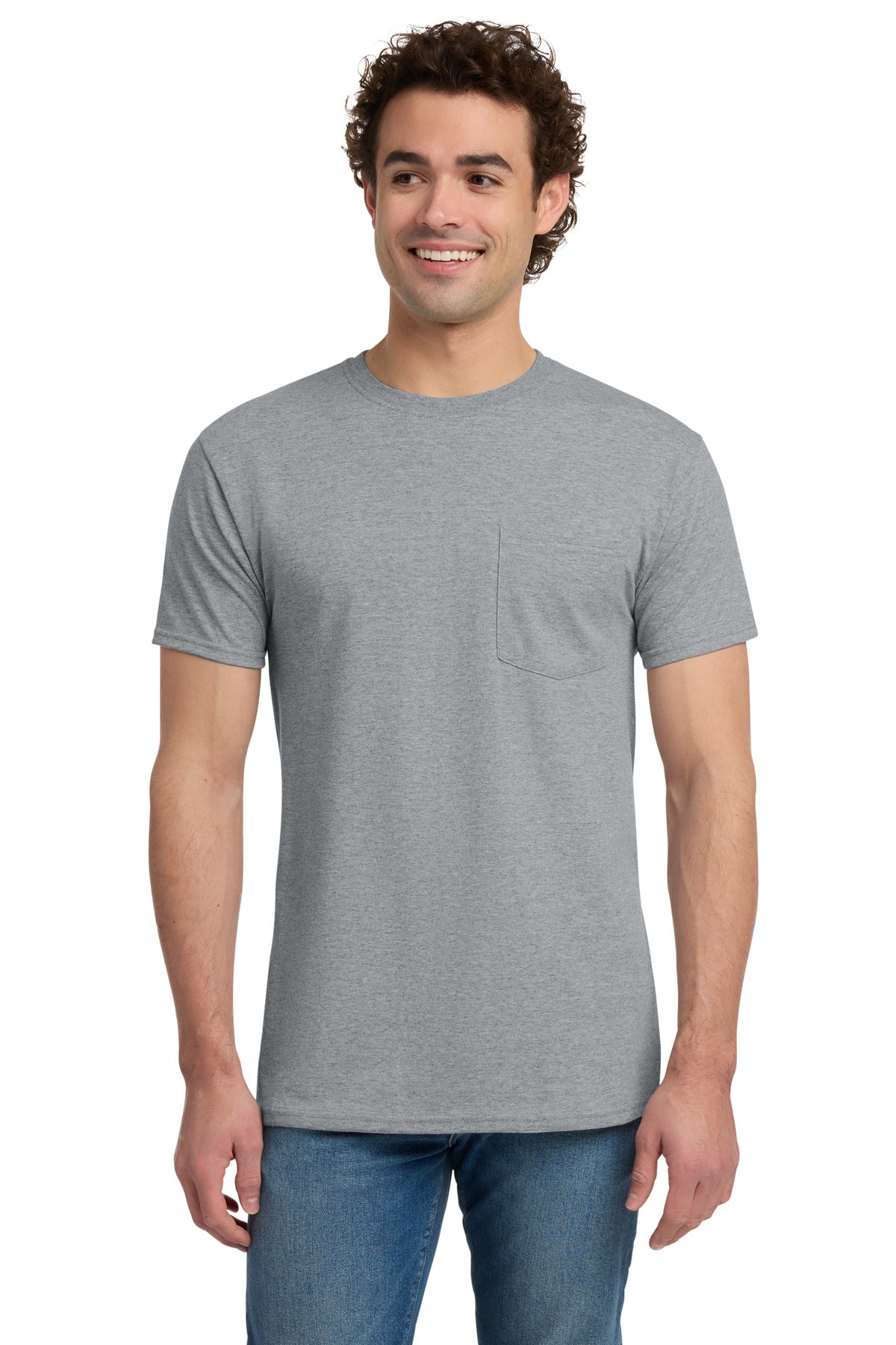 Jerzees® -  Dri-Power® 50/50 Cotton/Poly Pocket T-Shirt.  29MP