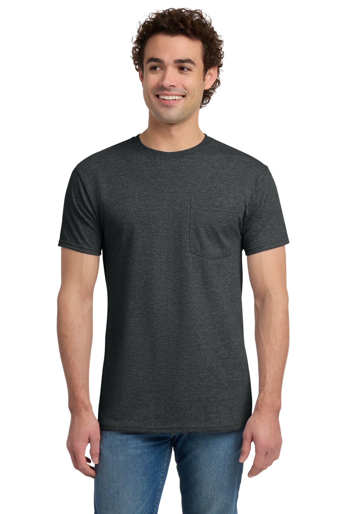 Jerzees® -  Dri-Power® 50/50 Cotton/Poly Pocket T-Shirt.  29MP
