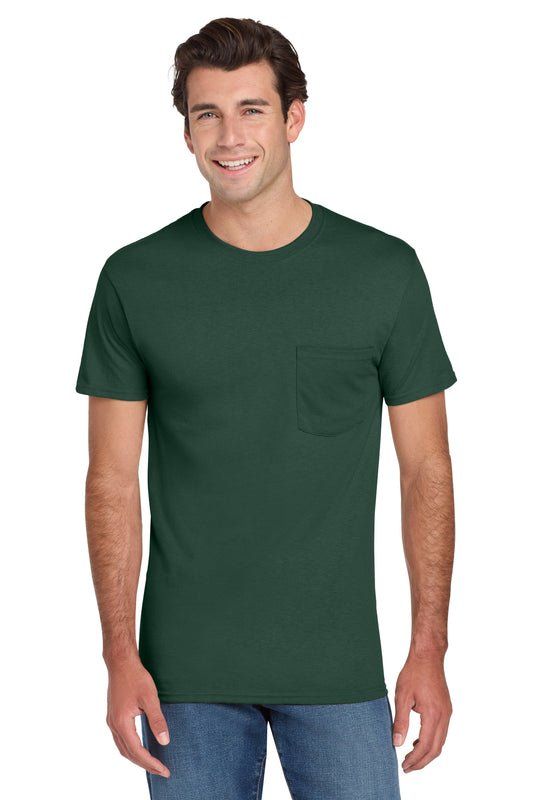 Jerzees® -  Dri-Power® 50/50 Cotton/Poly Pocket T-Shirt.  29MP