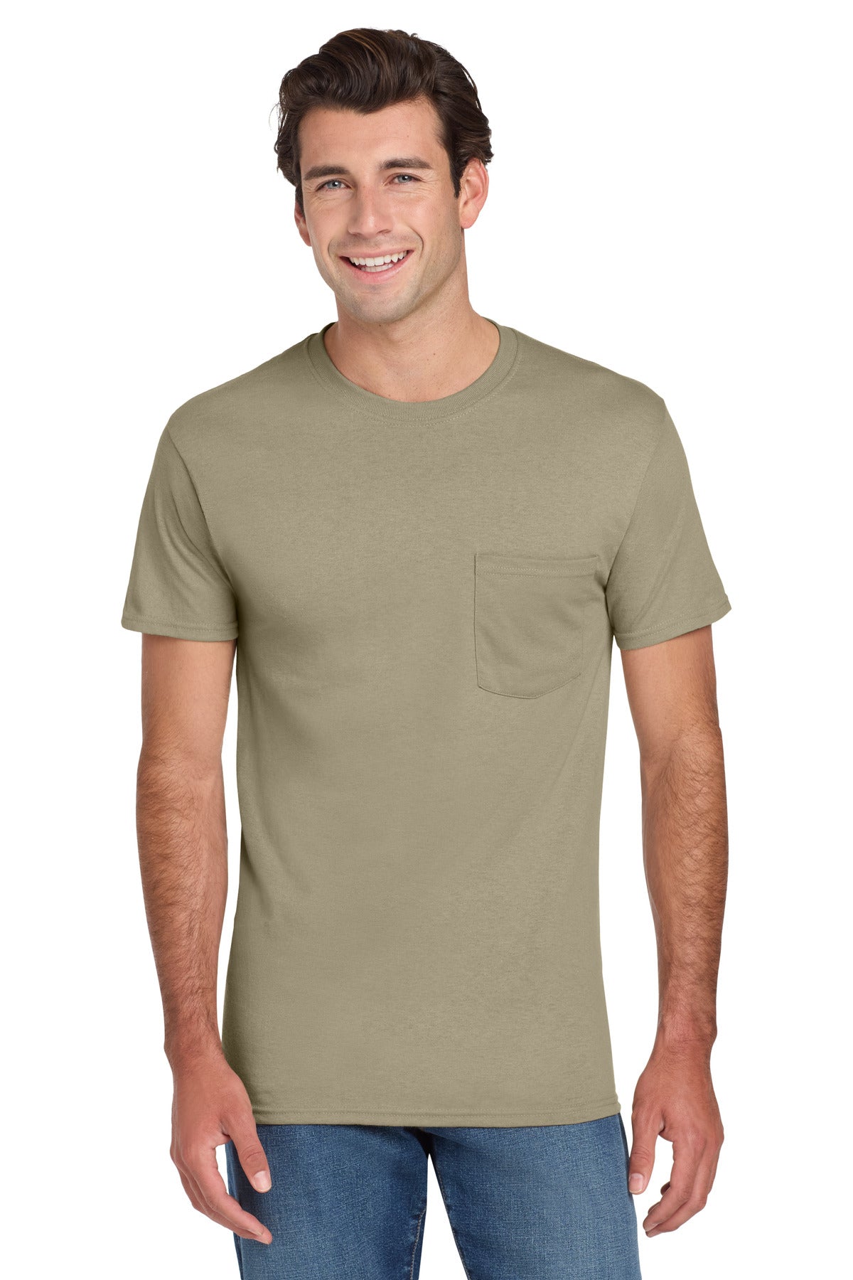 Jerzees® -  Dri-Power® 50/50 Cotton/Poly Pocket T-Shirt.  29MP