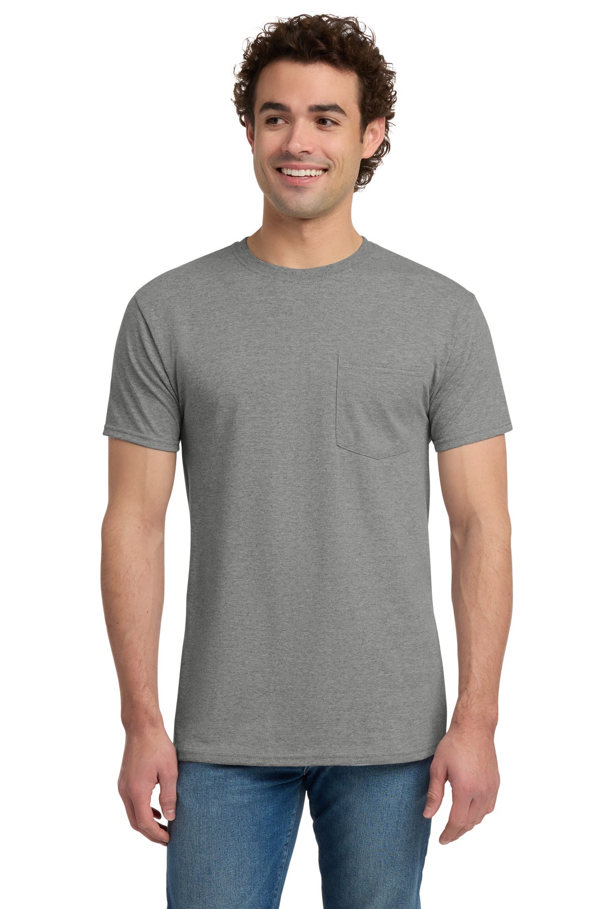 Jerzees® -  Dri-Power® 50/50 Cotton/Poly Pocket T-Shirt.  29MP