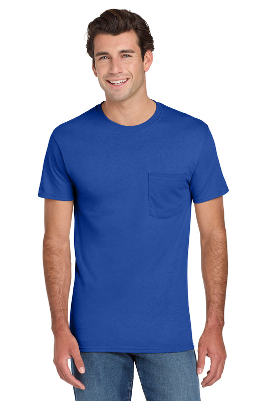 Jerzees® -  Dri-Power® 50/50 Cotton/Poly Pocket T-Shirt.  29MP