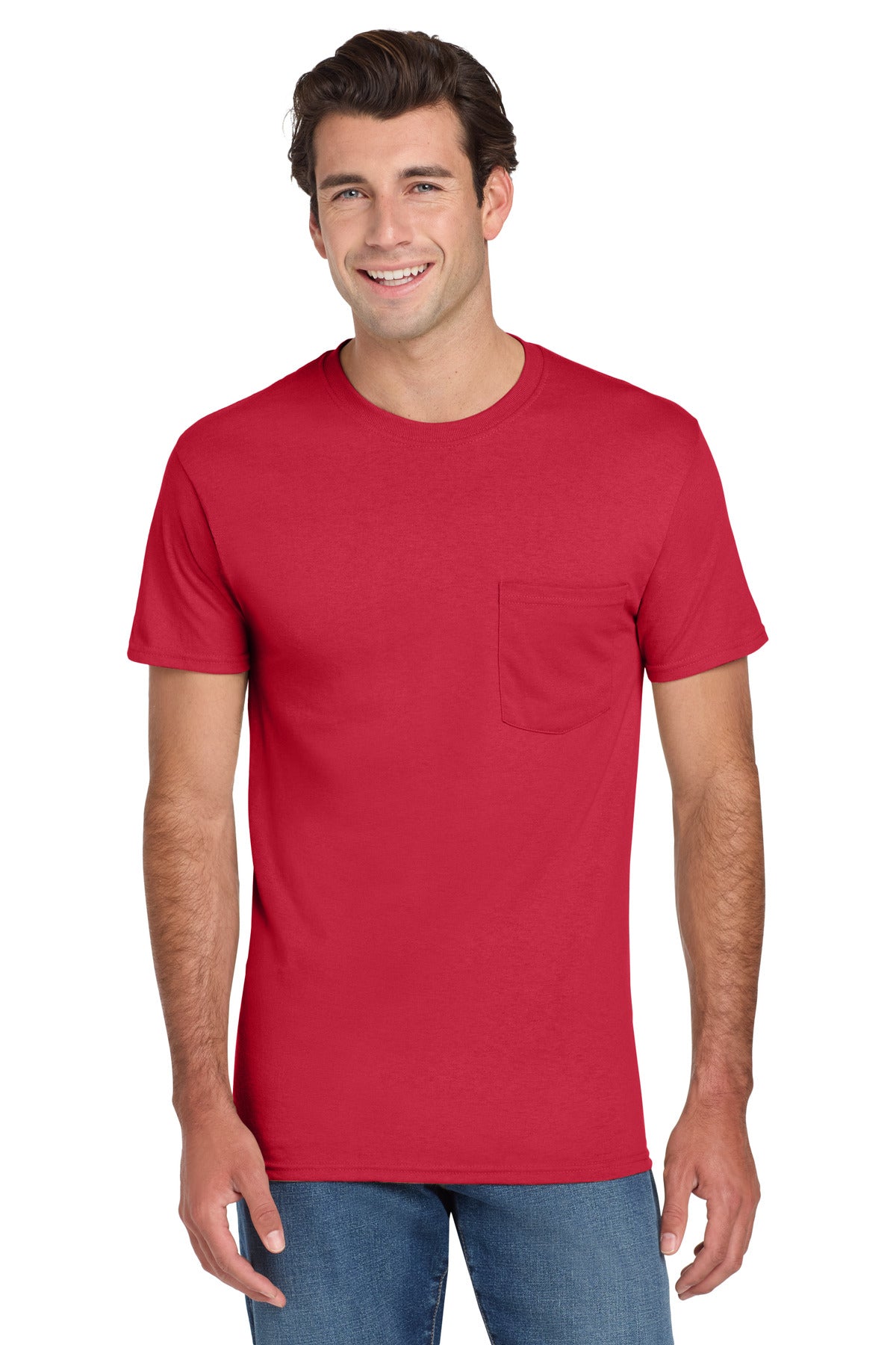 Jerzees® -  Dri-Power® 50/50 Cotton/Poly Pocket T-Shirt.  29MP