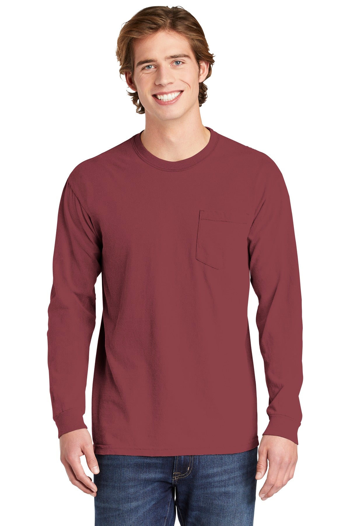 COMFORT COLORS ® Heavyweight Ring Spun Long Sleeve Pocket Tee. 4410