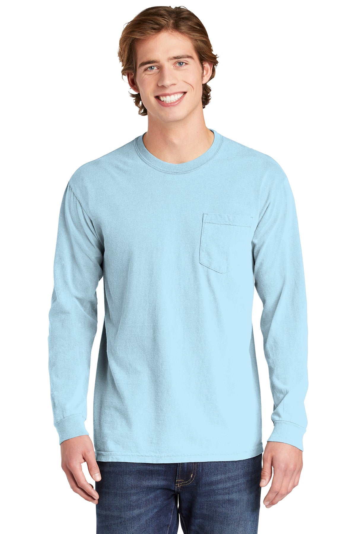 COMFORT COLORS ? Heavyweight Ring Spun Long Sleeve Pocket Tee. 4410