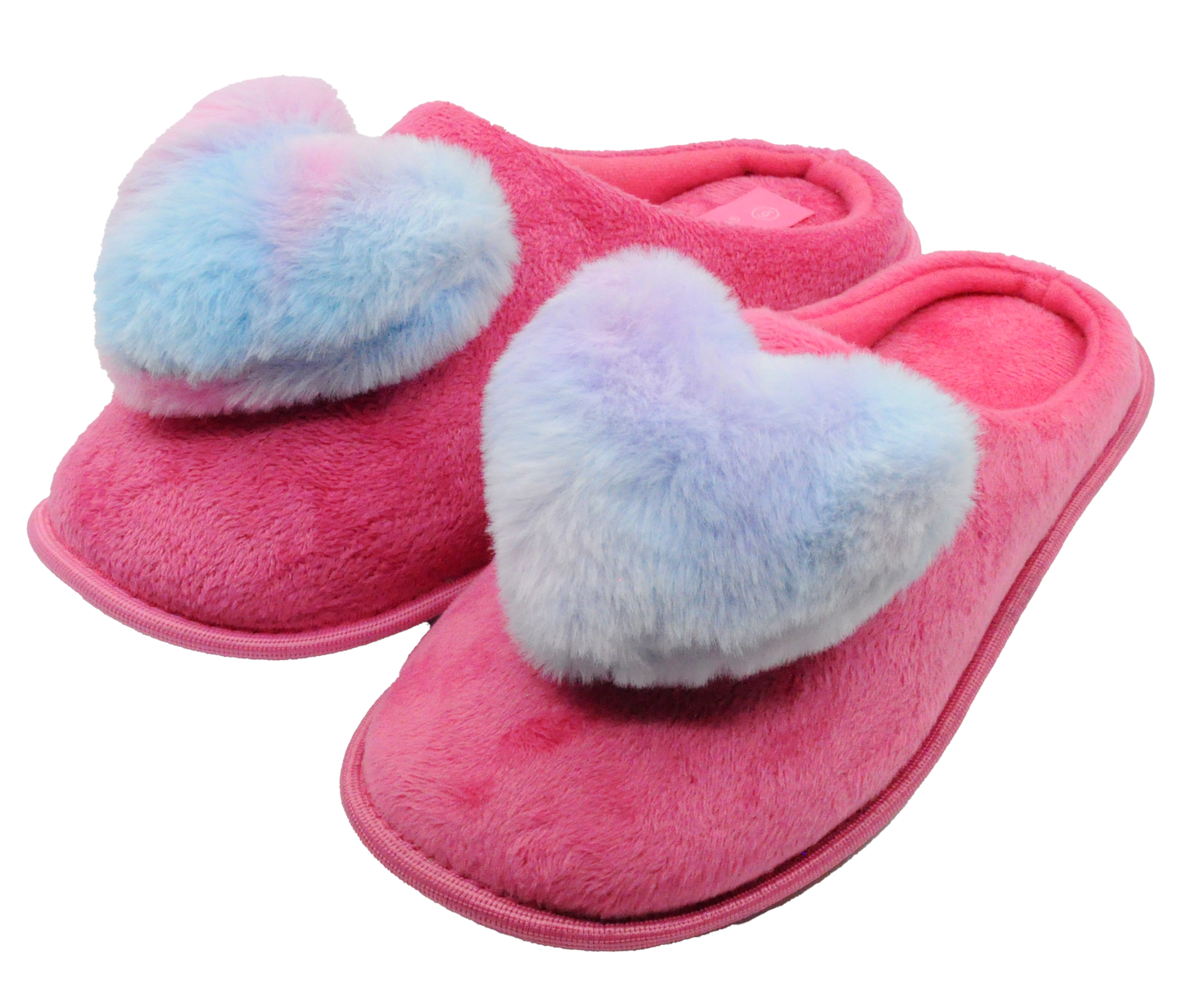 Women's Slippers with Puffy Heart