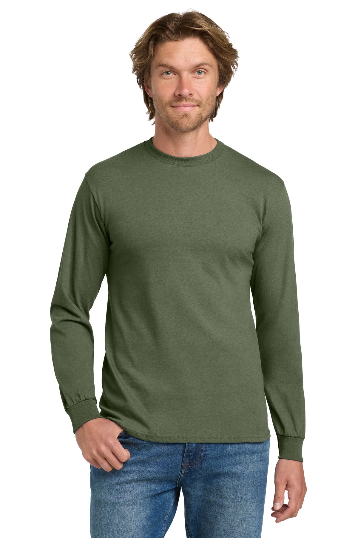 Gildan® - Heavy Cotton™ 100% Cotton Long Sleeve T-Shirt.  5400