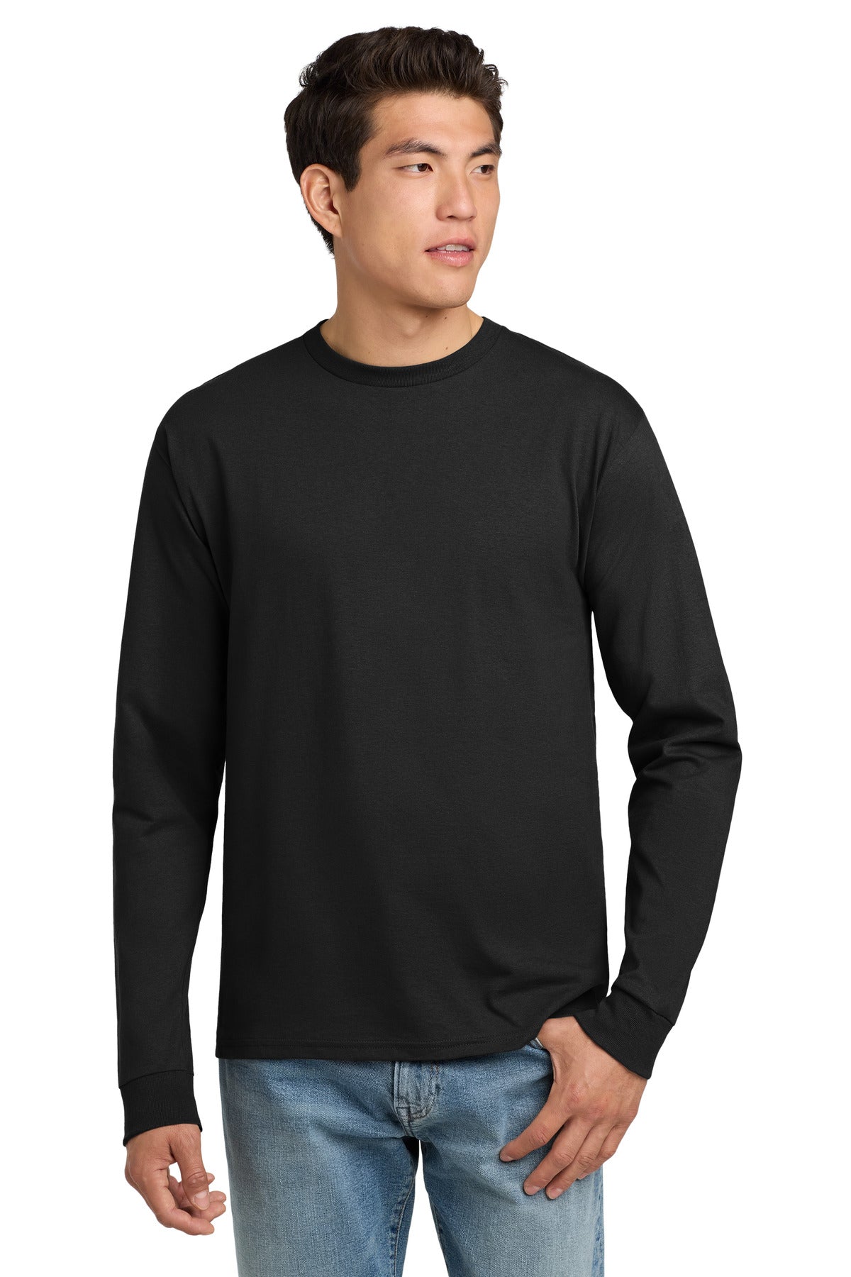 Hanes? - Authentic 100% Cotton Long Sleeve T-Shirt.  5586