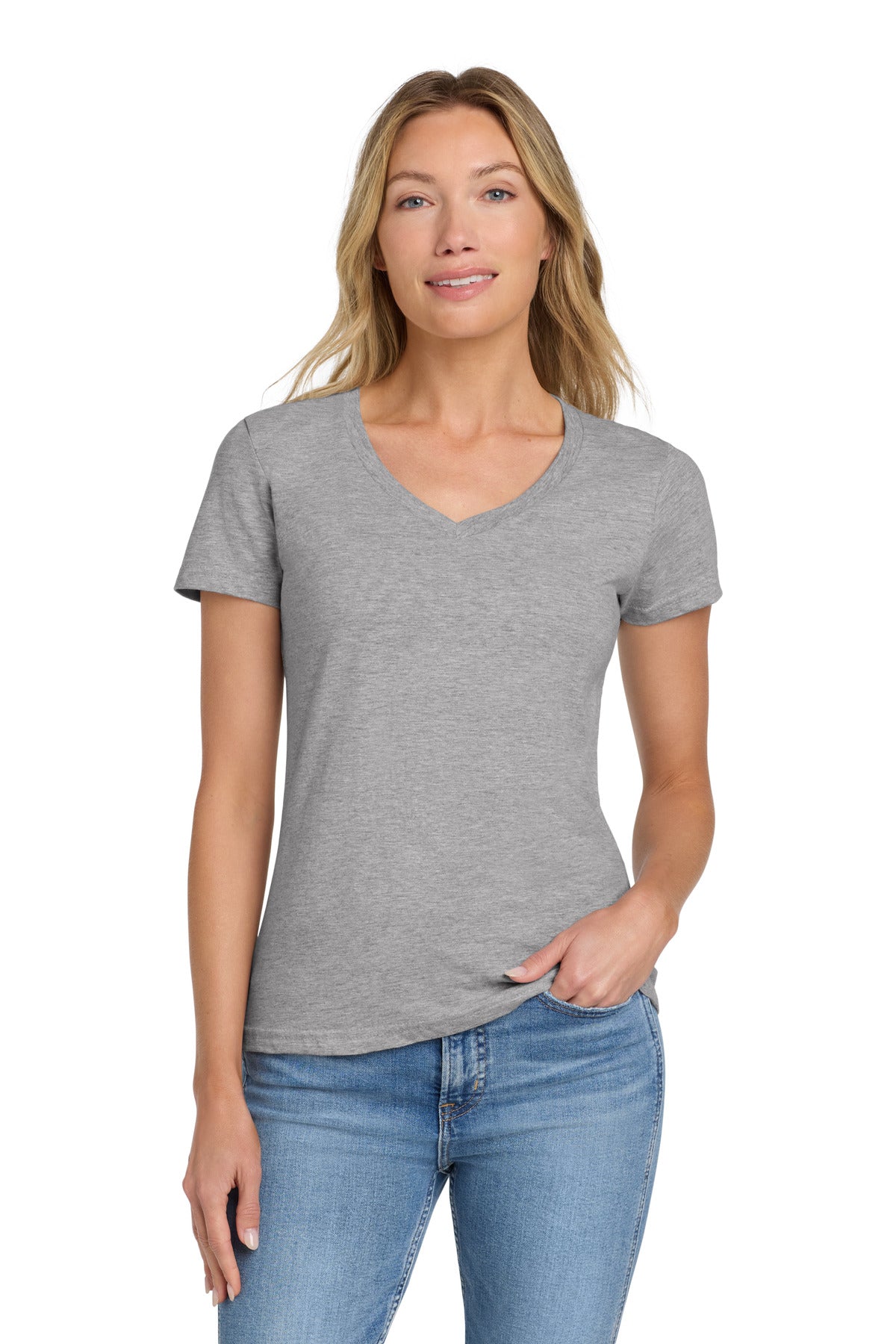 Gildan Softstyle? Women's Fit V-Neck T-Shirt. 64V00L